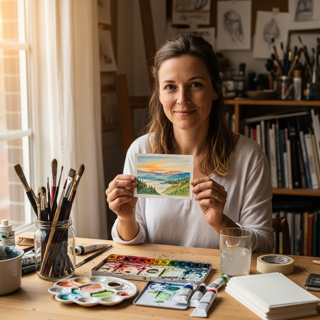 Елена Васильева, преподаватель акварели